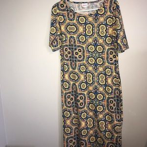 LULAROE multi colored dress